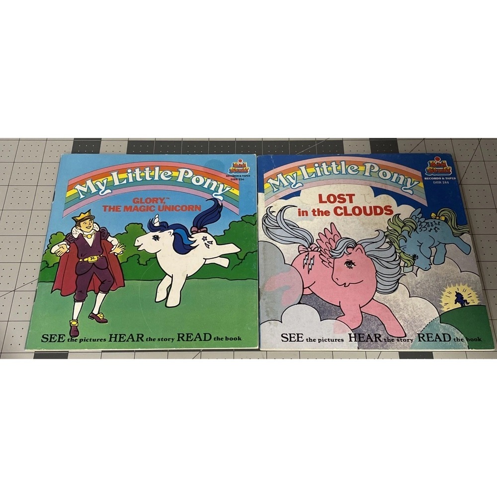 My Little Pony Read-Along Book LOT Magic Unicorn  LOST in the Clouds BOOKS  1985